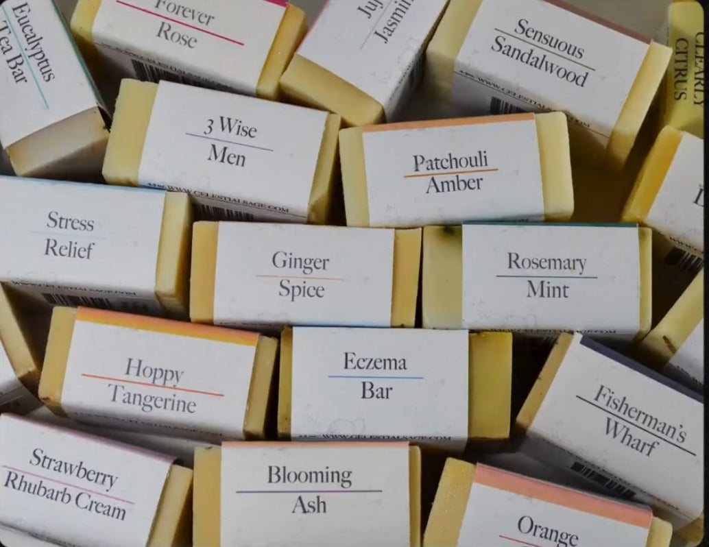 bars of handcrafted soap from Celestial Sage