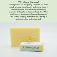 Celestial Sage handcrafted soap with lemongrass