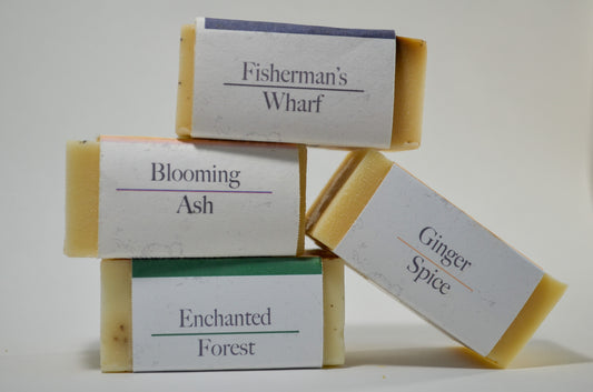 Four bars of Celestial Sage skin-toning soap