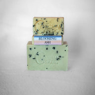 Display of Blooming Ash natural soap with turmeric essential oil